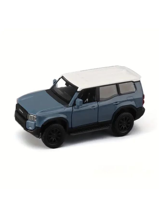 Matt Black Alloy Body Toyota Landcruiser Off Road Vehicle Model Open Doors Interior Simulation - Image 4