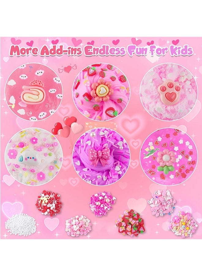 Beauenty 6 Pack Slimes, Pink Slime Kids, Cloud Slime kit for Girls Ages 3-12, Toys for Girls and Boys, for Kids Slime Set Party kit Goodie Bag Stuffers, 3 4 5 6 7 8 9 10 Year Old Girl Birthday Gift Cute Stuff - Image 3