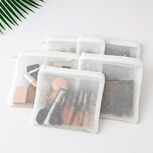 Tidy Fox Vegetable Storage Net Bags for Fridge – Set of 12 / Reusable, Washable, Durable Nylon Mesh Bags with Rustproof Zipper for Produce, Toys, Travel & Home Organization - Image 5