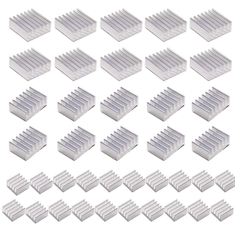 Pastall 40 PCS Raspberry Pi 4 Heatsink Kit with Thermal Conductive Adhesive Tape, Aluminum Heat Sink Cooler and Copper Heatsink for Raspberry Pi B B+ 2/3/4/5 - Image 5