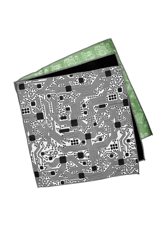 Camera Storage Liner Cloth 100% Off Cloth Suitable For Canon Sony Fuji Nikon Lens Cloth Photography Self-Adhesive Magic Cloth-Color:100% Off Cloth Printed Green 45*45 Large Size - Image 5