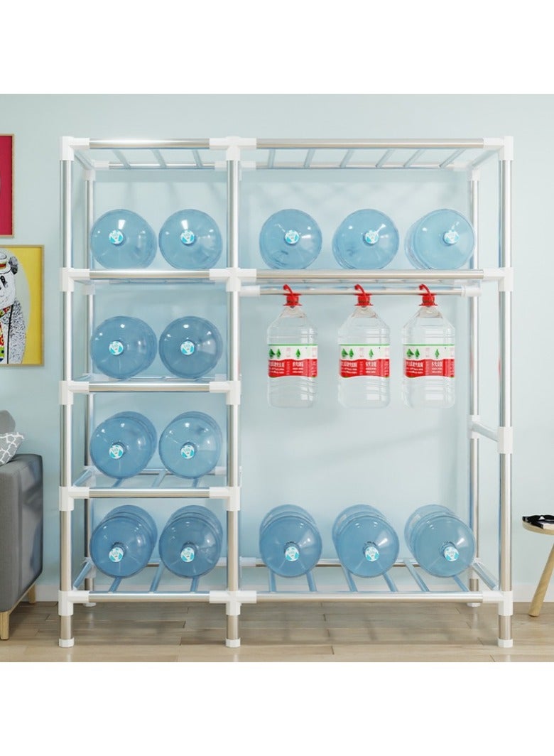 Portable Closet, 82cm，123cm,165cm,201cm Wardrobe Closet for Hanging Clothes with 4 Hanging Rods, 20mm Steel Tube Clothes Storage Organizer for Extra Sturdy, Quick and Easy to Assembly  - Image 4