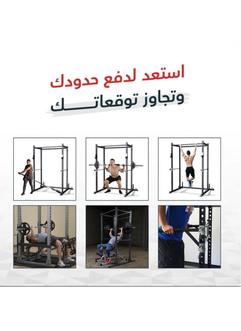 CHAMP KIT - CHAMPKIT  home gym squat power rack cage I, Multifunctional Squat Power Rack Cage Trainer, Weight Loading Capacity up to 317kg - Image 1