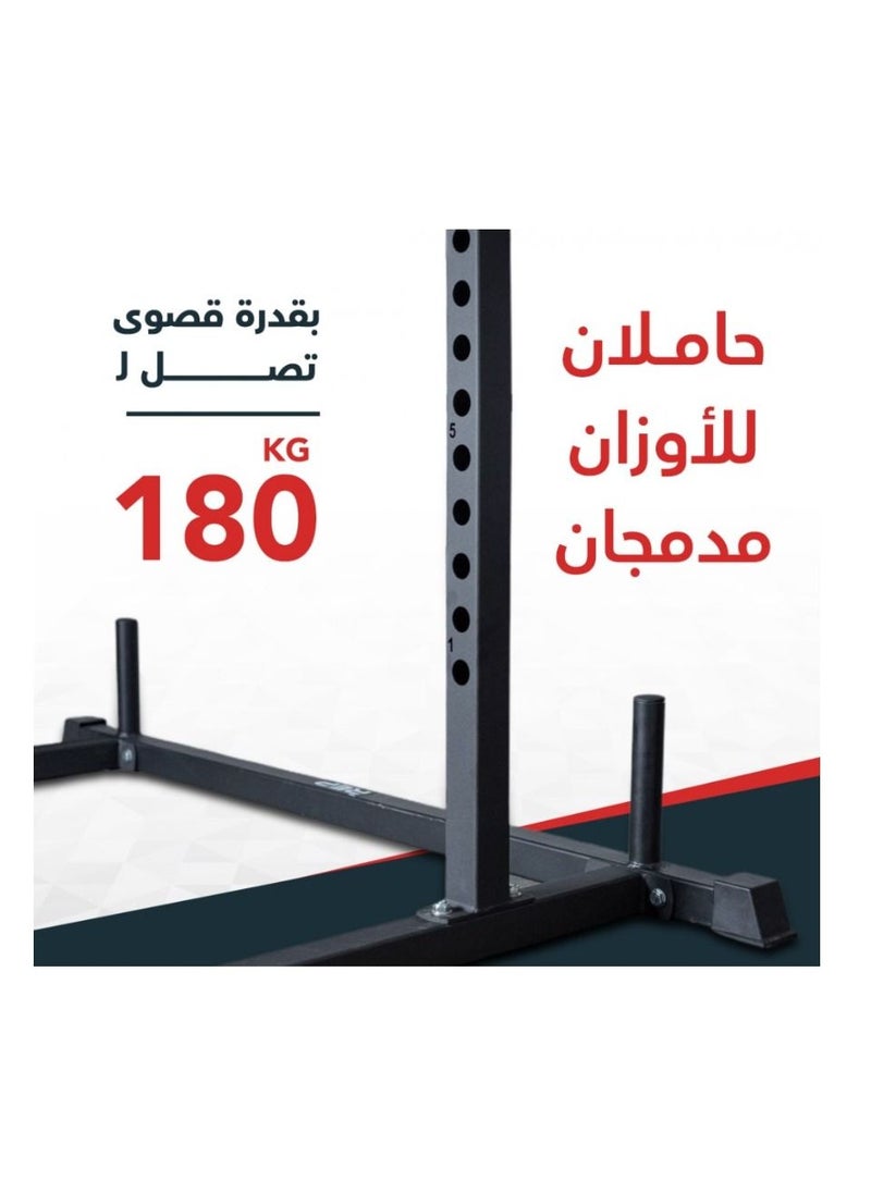 CHAMP KIT - CHAMPKIT  home gym squat power rack cage I, Multifunctional Squat Power Rack Cage Trainer, Weight Loading Capacity up to 317kg - Image 1