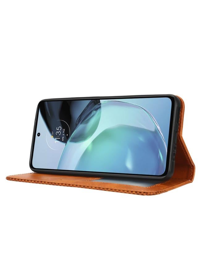 اس-توب جراب لهاتف Motorola Moto G72 4G، جراب هاتف جلدي بمشبك مغناطيسي بتصميم كلاسيكي - Image 4