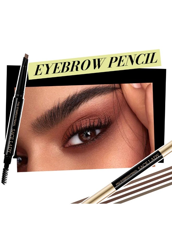 SACE LADY Waterproof Eyebrow Pencil – Long-lasting Natural Finish (02 Dark Brown) - Image 5