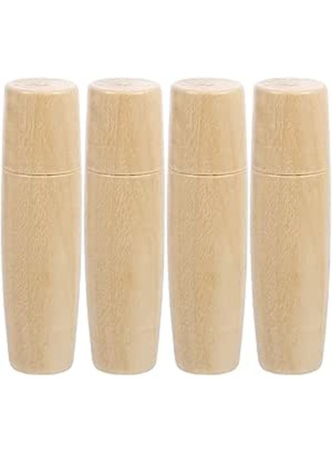 4Pcs Wooden Handle File Grip Replacement For BBQ Grill Kitchen Tools - Image 1