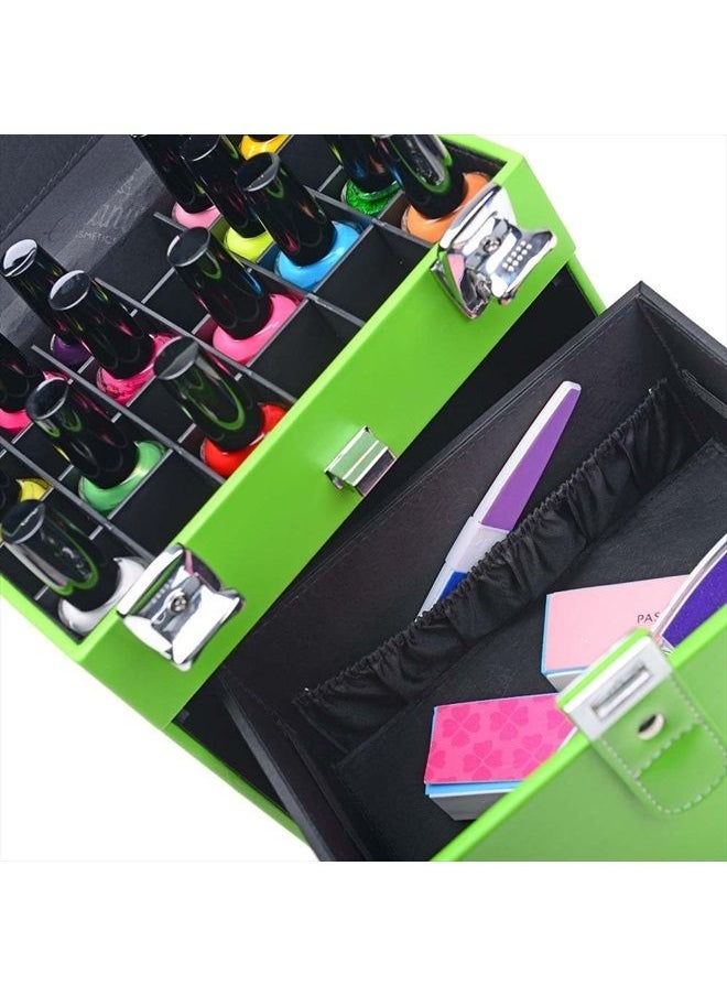 Shany - Color Matters - Nail Accessories Organizer and Makeup Train Case - White Lily - Image 1