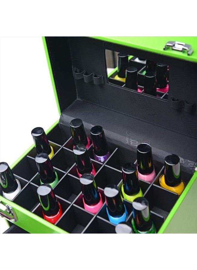 Shany - Color Matters - Nail Accessories Organizer and Makeup Train Case - White Lily - Image 1
