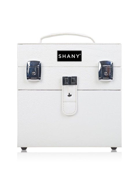 Color Matters - Nail Accessories Organizer and Makeup Train Case - White Lily