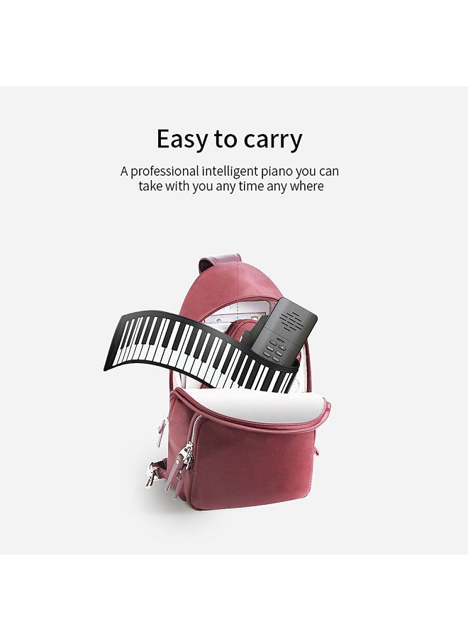 Generic 88 Key Portable Piano Handroll Electronic Piano Silicone Foldable Piano Home Practice Professional Electronic Piano with Speaker No MIDI Function  - Image 3