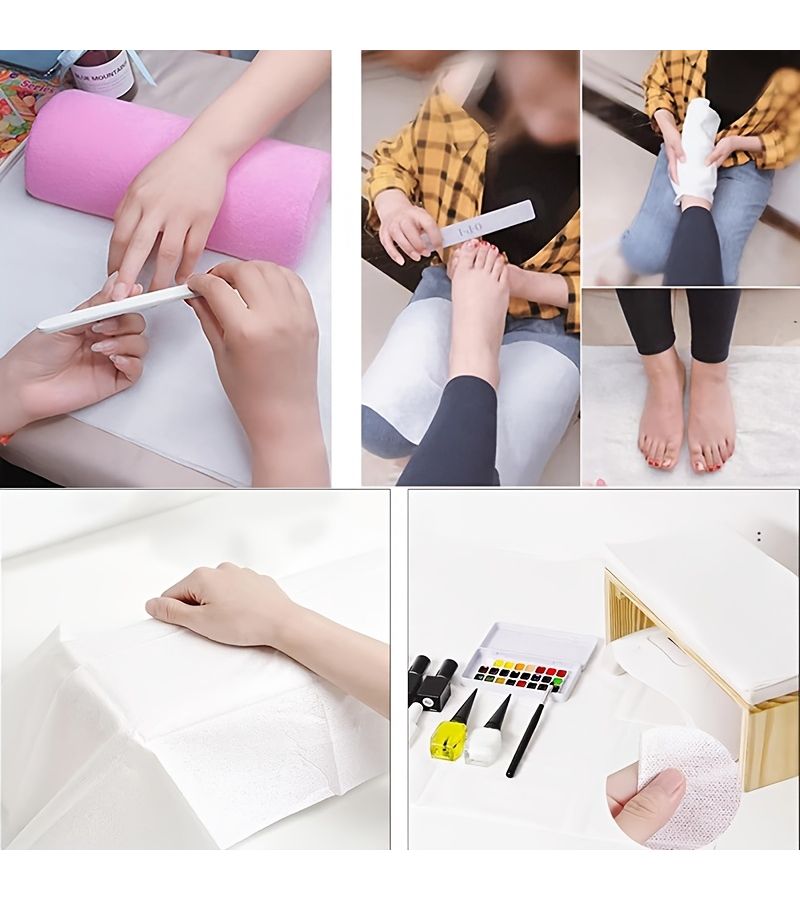 188 Disposable Wood Pulp Foot Wipes 11.02x20.47 Inch for Home and Salon Use - Image 5