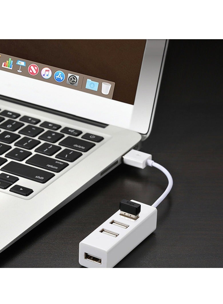 AROAQ USB Hub, Durable And Portable USB Port Splitter, 4 Port Compact Portable High Speed Data Hub, Ultra Slim All In One USB Splitter Power Adapter For Pc Windows, (1pc, Black) - Image 3