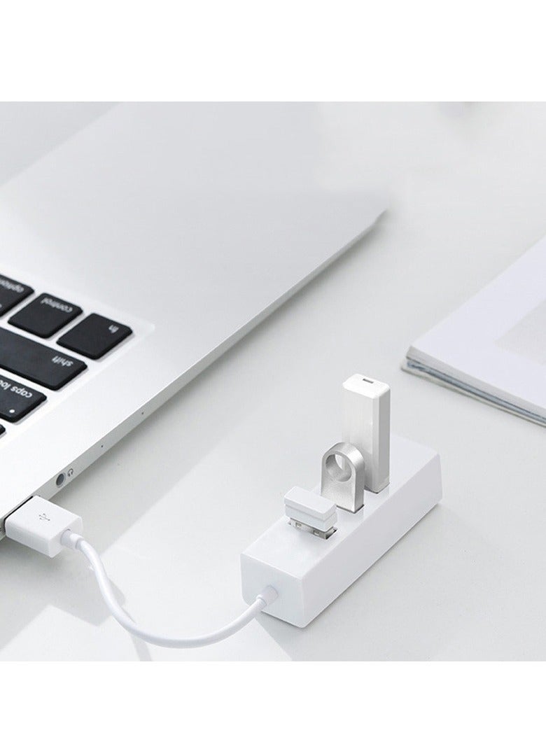 AROAQ USB Hub, Durable And Portable USB Port Splitter, 4 Port Compact Portable High Speed Data Hub, Ultra Slim All In One USB Splitter Power Adapter For Pc Windows, (1pc, Black) - Image 4