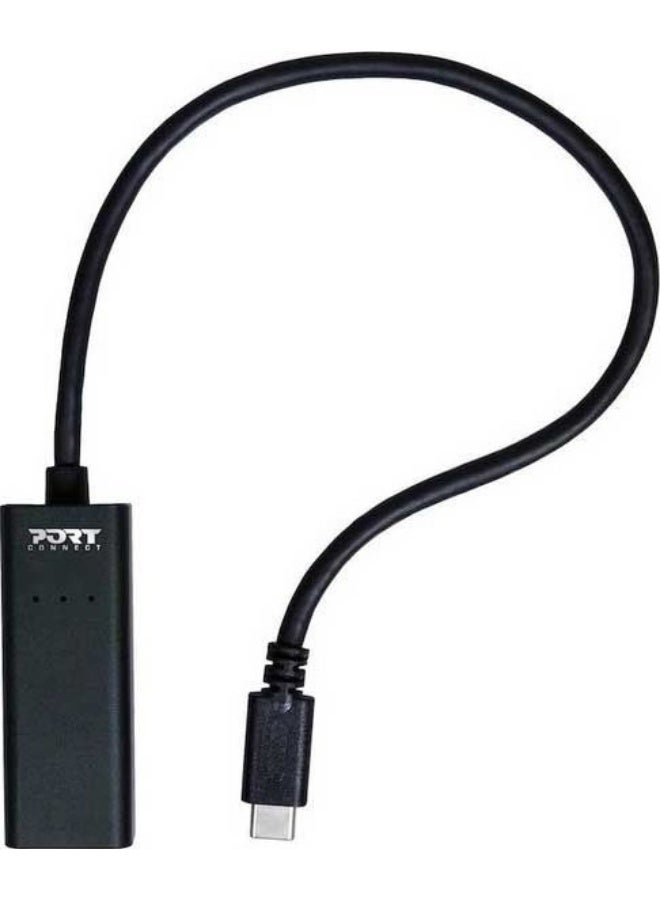 Port Designs USB Type-C to RJ-45 Gigabit Ethernet Adapter - High-Speed Network Converter - 900126 - Image 3