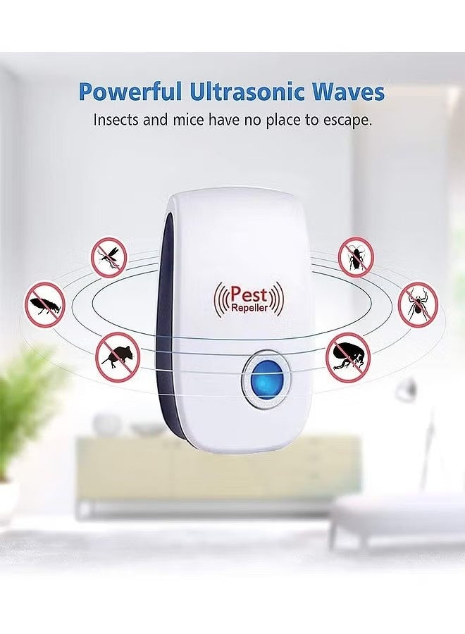 3 Pack Electronic Rodent and Insect Repellent Device, Electronic Plug in Sonic Repellent Pest Control for Insects Roaches Ant Mice Bugs Mouse Rodents Mosquitoes for Home Warehouse Office Kitchen - Image 2