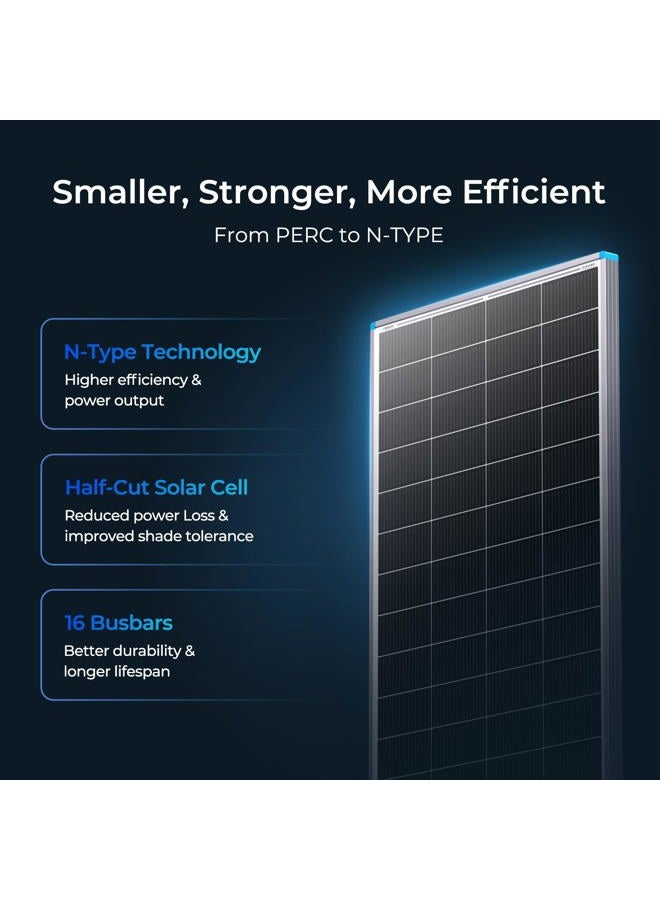 Renogy Solar Panel 200 Watt 12 Volt, High-Efficiency Monocrystalline PV Module Power Charger for RV Marine Rooftop Farm Battery and Other Off-Grid Applications, 200W, Single - Image 3