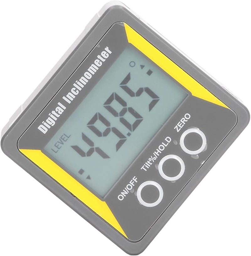 ABS Digital Inclinometer with Magnetic Base Angle Finder Level Tool Auto Shutdown 4x90 Degree Range - Image 5