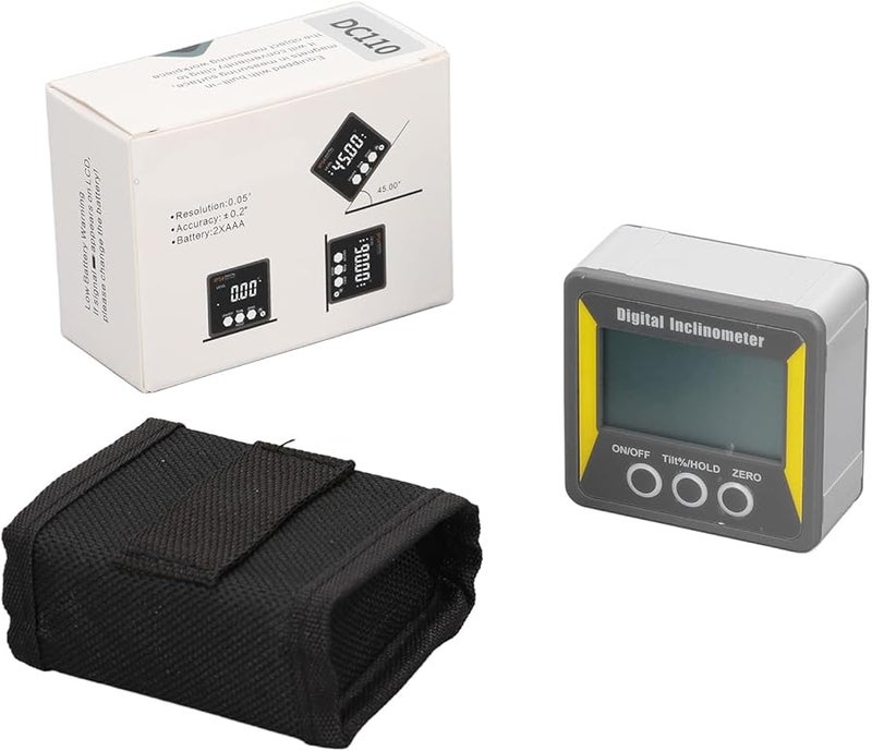 ABS Digital Inclinometer with Magnetic Base Angle Finder Level Tool Auto Shutdown 4x90 Degree Range - Image 2