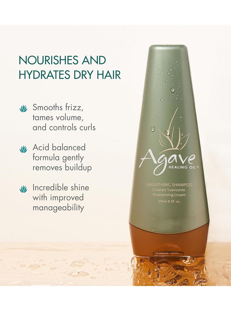 Agave HEALING OIL Agave Smoothing Shampoo, Nourishing, Hydrating Formula for Smooth, Shiny Hair, Protects and Preserves Colored Hair, Sulfate-Free  - Image 2
