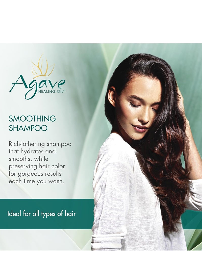 Agave HEALING OIL Agave Smoothing Shampoo, Nourishing, Hydrating Formula for Smooth, Shiny Hair, Protects and Preserves Colored Hair, Sulfate-Free  - Image 4