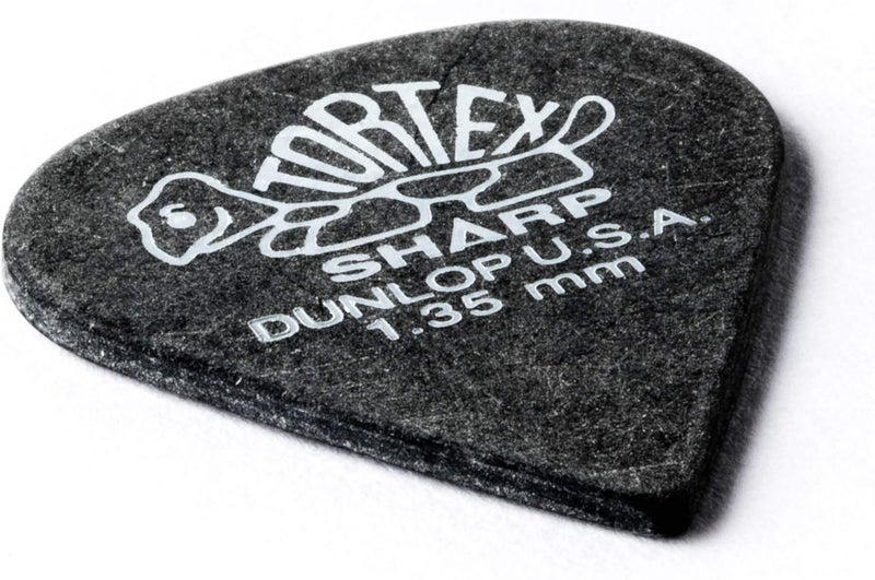 DUNLOP Jim Dunlop Tortex Sharp Guitar Picks - 1.35mm, 12 Pack - Image 3