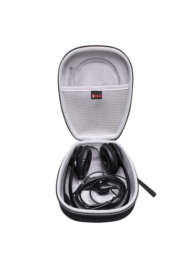 XANAD حافظة صلبة XANAD لسماعات الرأس السلكية Logitech H390 و H430 و H570e و Zone 300 و Zone 301 أو JLab Go Work و JIAMQISHI و EAGLEND و FEABASK مع ميكروفون لإلغاء الضوضاء - Image 1