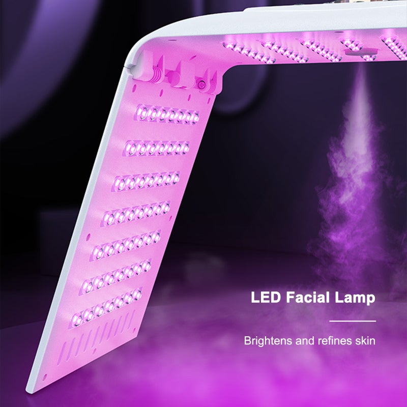 قناع علاج بالضوء LED - مطيء بسعة طاقة 7 ألوان رذاذ بارد لروتين العناية بالبشرة من المنزل - Image 3