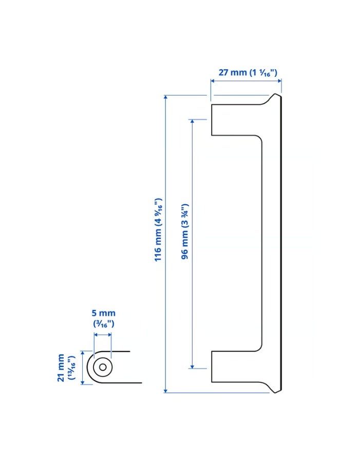 Handle White 116 mm 2-Pack - Image 4