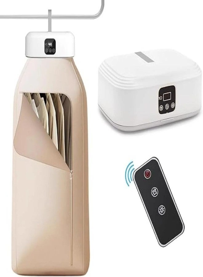 SUKILO Portable Electric Clothes Dryer with Digital Display, UV Drying, Foldable Fabric, 600W Fast Dry, Remote Control, 2 Speed, Lightweight, Ideal for Travel, Home & Small Spaces  - Image 1
