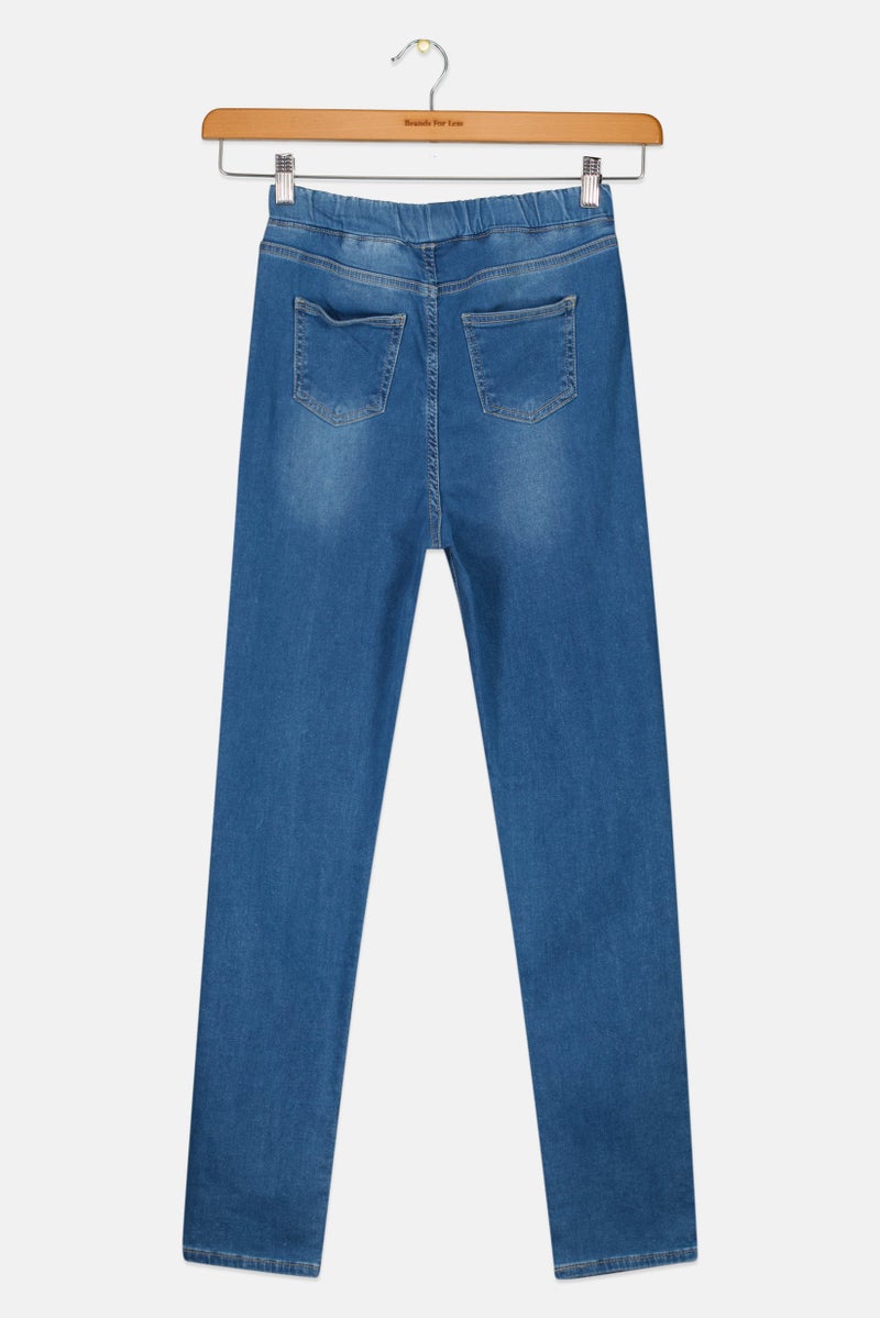 DeFacto جينز مرن للبنات، أزرق فاتح - Image 3