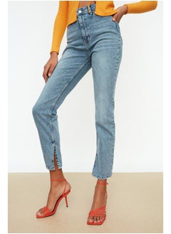 Blue Slit High Waist Straight Jeans TWOSS22JE0430 - pzsku/ZF043EE76C067944B8CD9Z/45/_/1730939788/f13a013a-acac-4826-ac4c-ce0e9e67772c