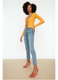 Blue Slit High Waist Straight Jeans TWOSS22JE0430 - pzsku/ZF043EE76C067944B8CD9Z/45/_/1730939792/63a8a95e-d0cf-4d1e-9b7b-dda40dca927b