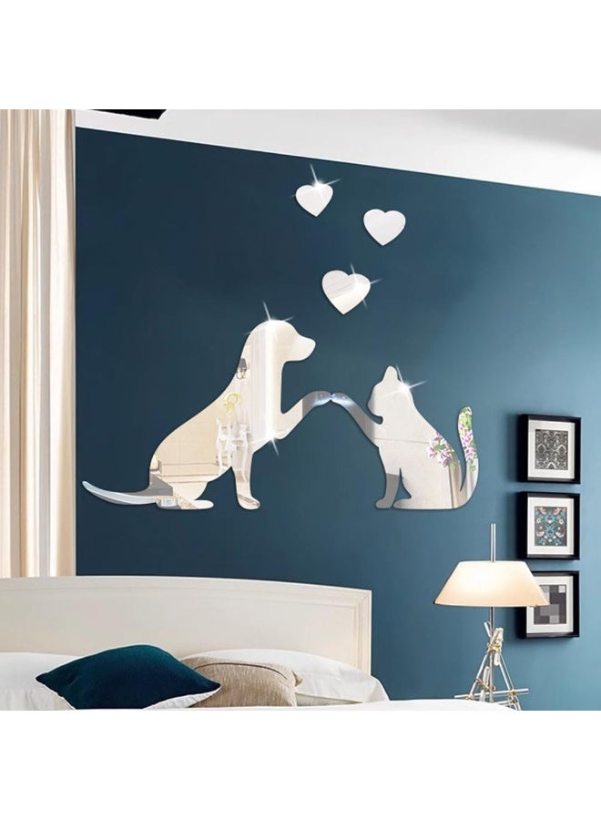 TPGP Self-Adhesive Diamond Mirror Wall Sticker, 3D Removable Acrylic Mirror, Diy Art, Waterproof Tiles, Furniture Sticker, Interior Wall Decoration, For Home, Living Room, Bedroom Decor (30 X 25 Cm) - Image 1