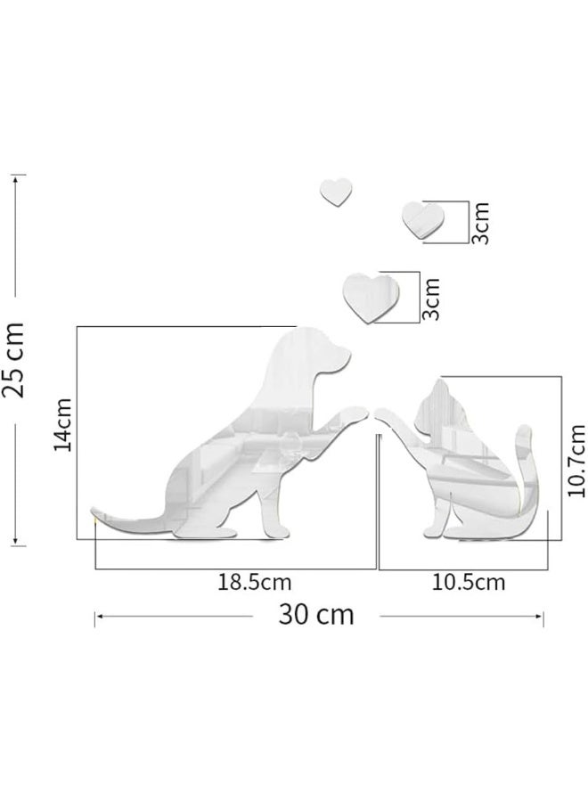 TPGP Self-Adhesive Diamond Mirror Wall Sticker, 3D Removable Acrylic Mirror, Diy Art, Waterproof Tiles, Furniture Sticker, Interior Wall Decoration, For Home, Living Room, Bedroom Decor (30 X 25 Cm) - Image 2