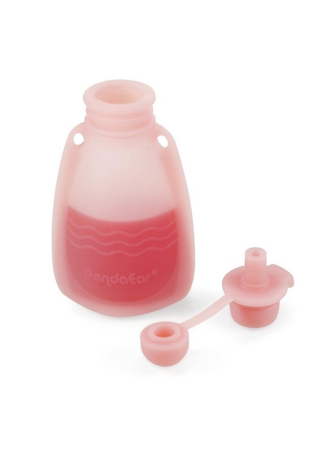 PandaEar Reusable Silicone Baby Food Pouches, 7 Pack Squeeze Pouches for Toddler Kids, BPA-Free Silicone Refillable Baby Food Storage, 5.5 oz /150 ml - Image 4