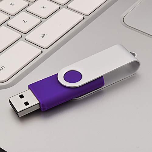 KOOTION 10PCS 1GB USB 2.0 Flash Drive Pen Memory Stick Thumb Drive, Purple - Image 4