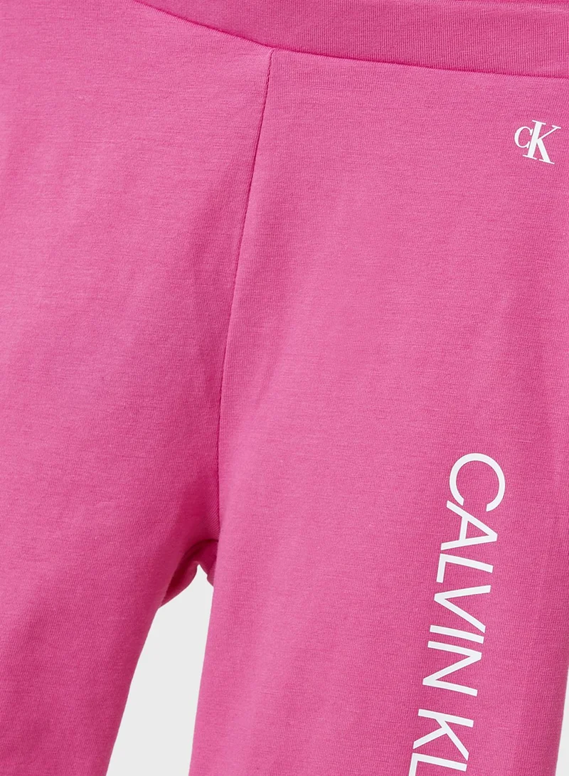 Calvin Klein Jeans Kids Colorblock Hoodie And Shorts Set