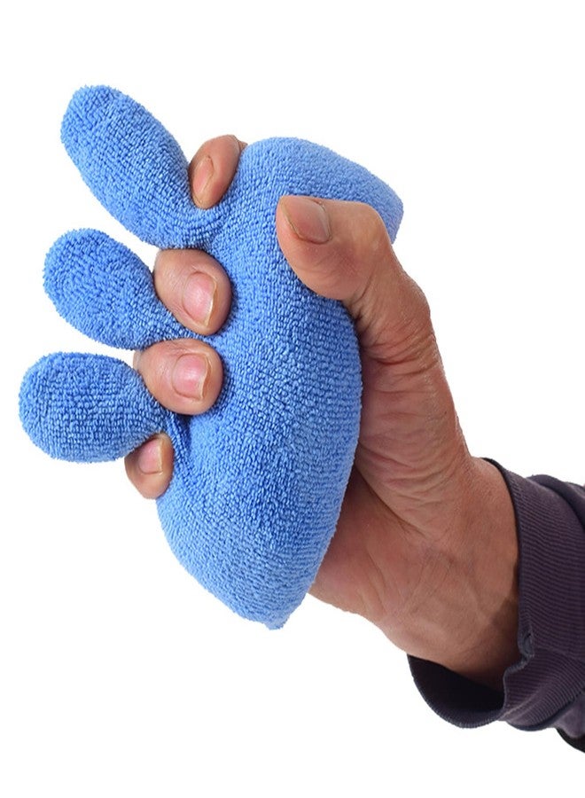 Clobeau Finger Contracture Grips Cushion, Cone with Finger Separator Hand Grip Patients Palm Grips, Hand Contracture Cushions with Elastic Band, Anti Stick Hand Finger Aid Protector for Bedridden Elderly Care - Image 1
