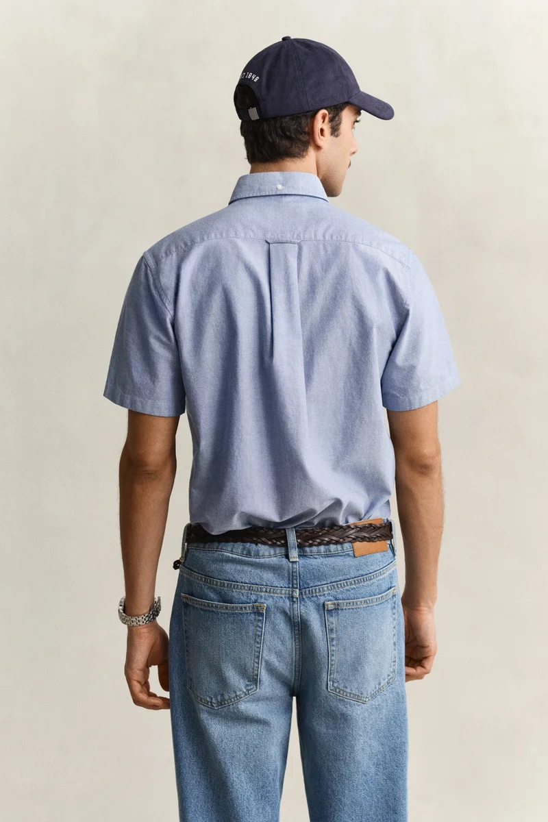 GANT  Regular Classic Oxford Short Sleeve Shirt for Men | Best Price UAE