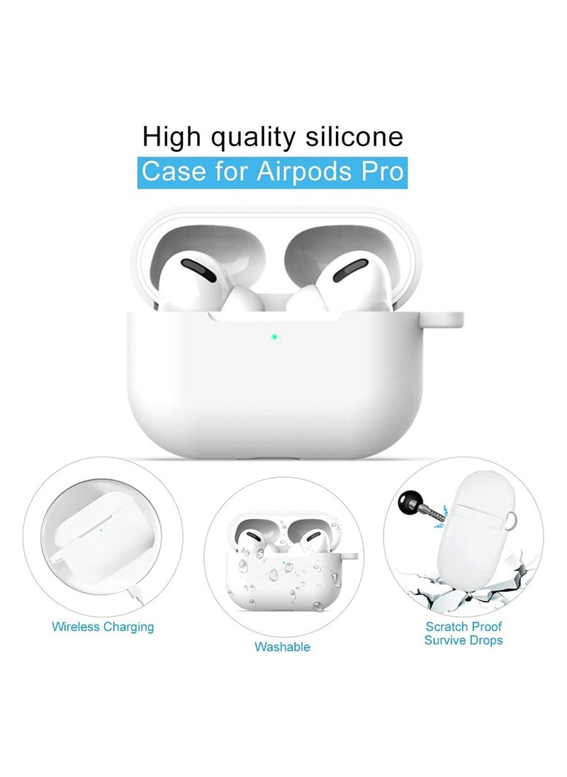 Silicone Protective Case for AirPods Pro 2, 8 in 1 Accessory Kit Airpod Keychain, Cleaning Brush, Strap, Accessory Box  - Image 2