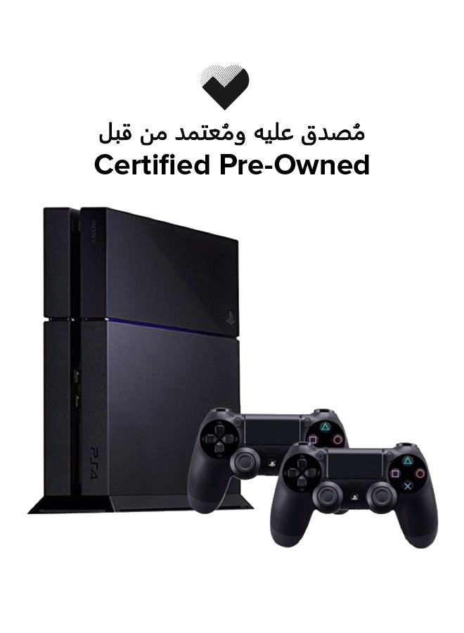 Sony Renewed -  PlayStation 4 500GB Fat Black With 2 Controller - Image 1
