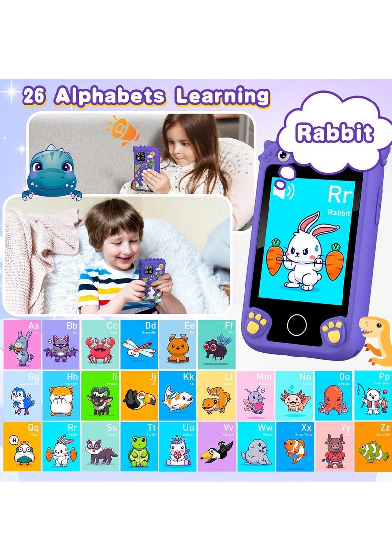 EVEREEN Children's Smartphone Toy For Boys And Girls 3 To 8 Years Old With A Camera With An 8G TF Card (Purple) - Image 4