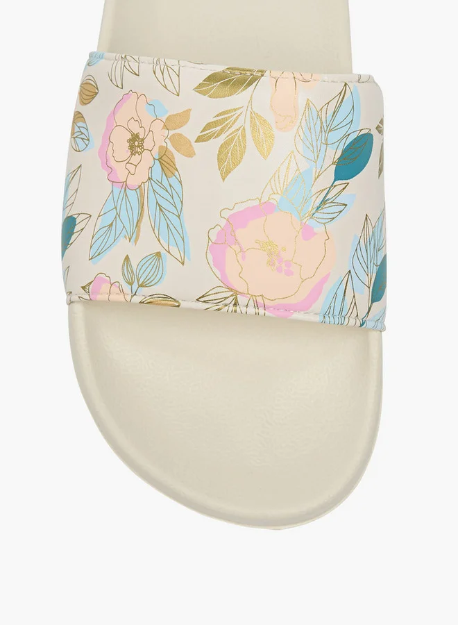 Celeste Women's Floral Print Slip-On Slides