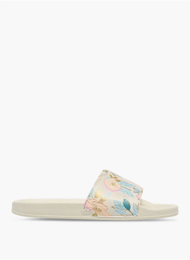Celeste Women's Floral Print Slip-On Slides