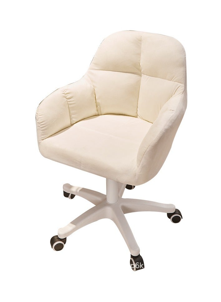 Tanwer Comfortable home study seat backrest desk swivel chair dormitory chair cute bedroom computer chair for girls - Image 1