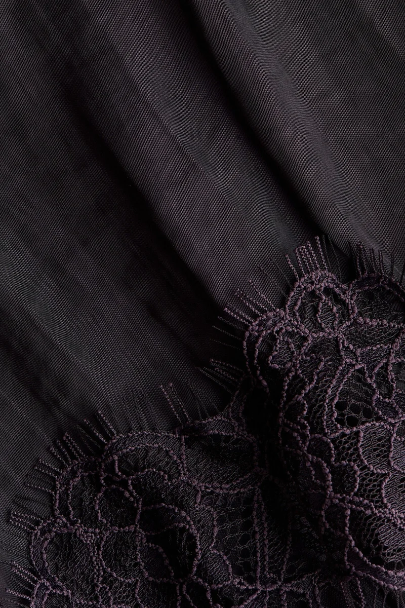 H&M  Lace-trimmed balloon-sleeved dress for Women | Best Price UAE