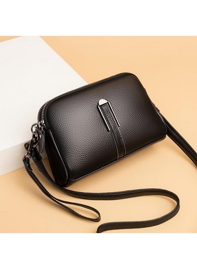 ketmart Crossbody Bag for Women,Lightweight Medium Crossbody Purse Soft Leather Women's Shoulder Handbags(Color_Black) - Image 5