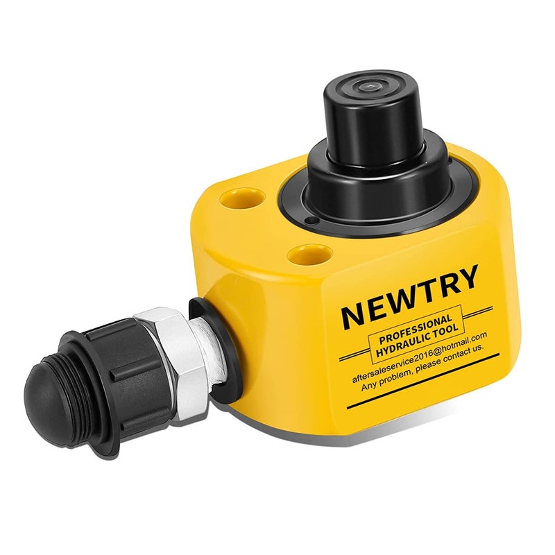 NEWTRY Hydraulic Ram Jack 20T Hydraulic Cylinder Low Profile Ram Jack Multi-Section 1.2” Stroke Lifting Cylinder Mini, Portable for Machinery, Bridge, Construction - Image 2