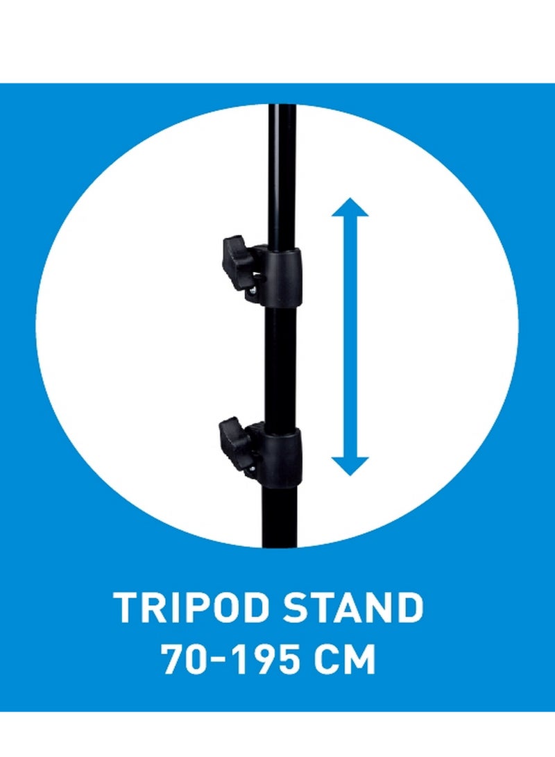 ميدي إضاءة حلقية LED قابلة للدوران 360 درجة مع حامل ثلاثي القوائم قابل للتعديل - Image 3